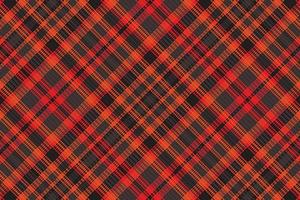 Tartan plaid pattern with texture and warm color. vector
