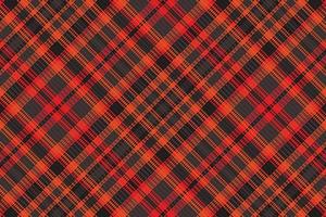 Tartan plaid pattern with texture and warm color. vector