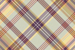 Tartan plaid pattern with texture and warm color. vector