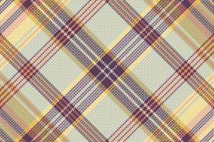 Tartan plaid pattern with texture and warm color. vector