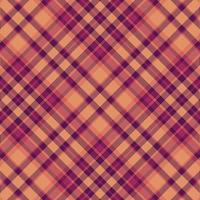 Tartan plaid pattern with texture and warm color. vector