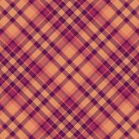 Tartan plaid pattern with texture and warm color. vector