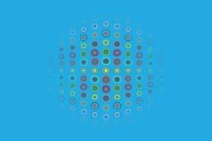 Abstract colorful bubble vector