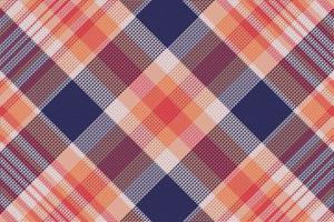 Tartan plaid pattern with texture and warm color. vector