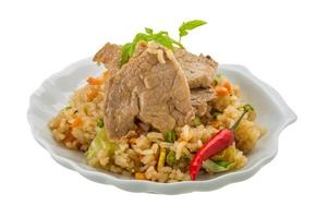 Fried rice with pork photo