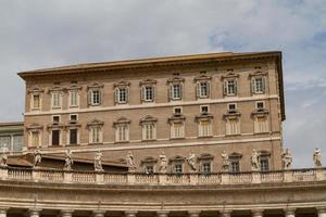 Buildings in Vatican, the Holy See within Rome, Italy. Part of Saint Peter's Basilica. photo