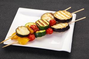 Vegan Vegetable skewer photo