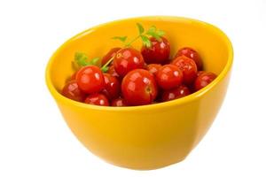 Marinated cherry tomato photo