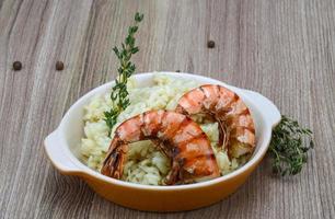 Risotto with prawn photo