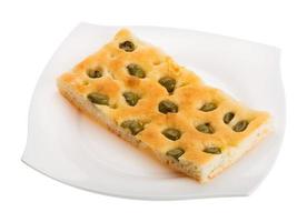 Olive bread dish photo