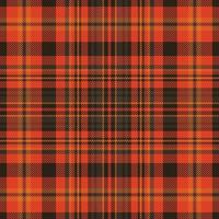 Tartan plaid pattern with texture and warm color. vector