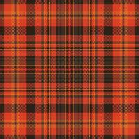 Tartan plaid pattern with texture and warm color. vector