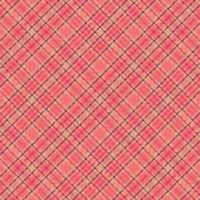 Tartan plaid pattern with texture and warm color. vector