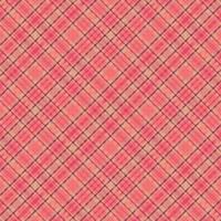 Tartan plaid pattern with texture and warm color. vector