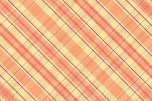 Tartan plaid pattern with texture and warm color. vector