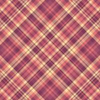 Tartan plaid pattern with texture and warm color. vector