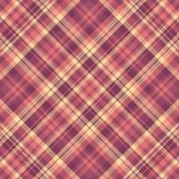 Tartan plaid pattern with texture and warm color. vector