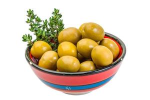 Green gigant olives photo