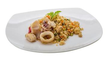 Fried rice with calamari photo