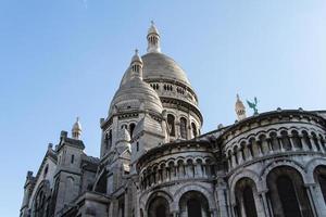 la arquitectura externa de sacre coeur, montmartre, parís, francia foto