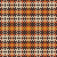 Tartan plaid pattern with texture and warm color. vector