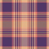 Tartan plaid pattern with texture and warm color. vector