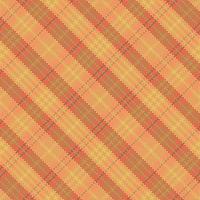 Tartan plaid pattern with texture and warm color. vector