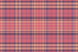 Tartan plaid pattern with texture and warm color. vector