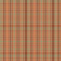 Tartan plaid pattern with texture and warm color. vector