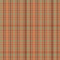 Tartan plaid pattern with texture and warm color. vector