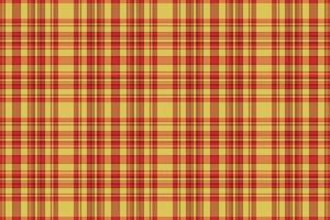 Tartan plaid pattern with texture and warm color. vector
