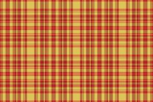 Tartan plaid pattern with texture and warm color. vector