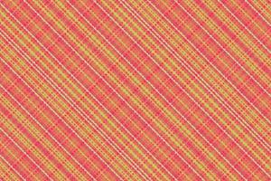 Tartan plaid pattern with texture and warm color. vector