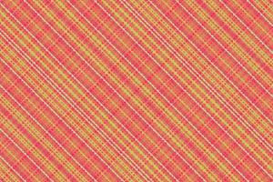 Tartan plaid pattern with texture and warm color. vector