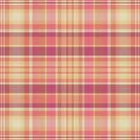 Tartan plaid pattern with texture and warm color. vector