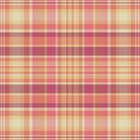 Tartan plaid pattern with texture and warm color. vector