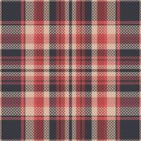 Tartan plaid pattern with texture and warm color. vector