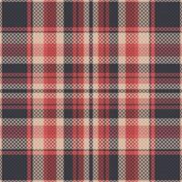 Tartan plaid pattern with texture and warm color. vector