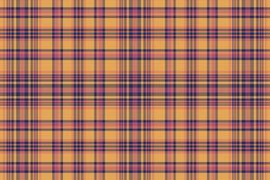 Tartan plaid pattern with texture and warm color. vector