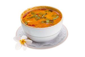 Thai famous soup Thom Yam photo