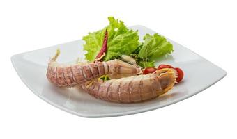 Boiled Spiny lobster photo