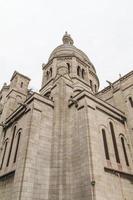 la arquitectura externa de sacre coeur, montmartre, parís, francia foto