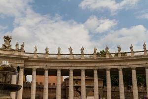 Buildings in Vatican, the Holy See within Rome, Italy. Part of Saint Peter's Basilica. photo