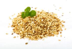 Roasted sesame seeds photo