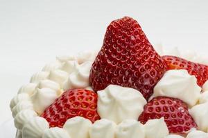 Dessert with strawberry photo