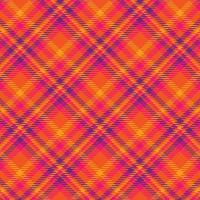 Tartan plaid pattern with texture and warm color. vector
