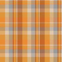 Tartan plaid pattern with texture and warm color. vector