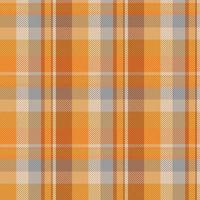 Tartan plaid pattern with texture and warm color. vector