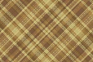 Tartan plaid pattern with texture and warm color. vector