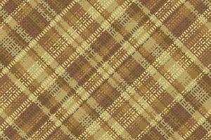 Tartan plaid pattern with texture and warm color. vector